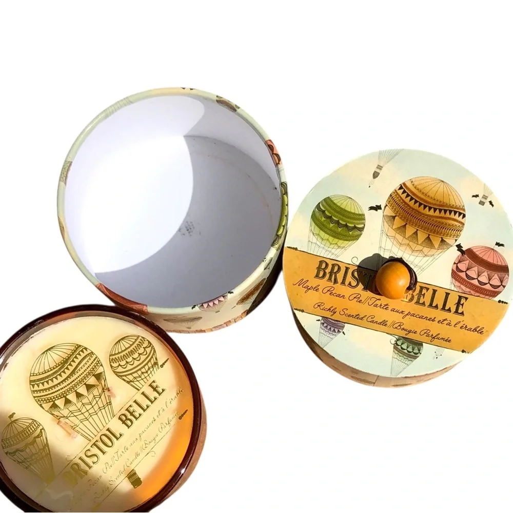 Bristol Belle Maple Pecan Pie Scented Hot Air Balloon Glass Candle Set (BAL3458)